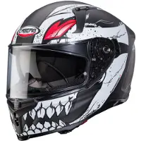 Caberg Avalon X Punk Integralhjälm Matt/Svart/Röd/Vit/Grå M Unisex sort