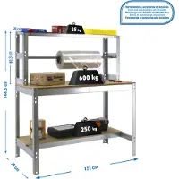 Simonwork (bancos De Trabajo) Bt4 Arbetsbänk 1445x1210x760 Mm