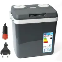Dino KRAFTPAKET AC/DC Kylbox & värmebox EEK: E (A - G) Termoelektrisk 12 V, 230 V Grå 25 l Upp till 18 °C lägre än omgivningstemperaturen
