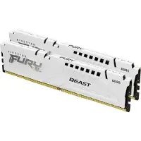 Kingston FURY Beast - DDR5 - sats - 32 GB: 2 x 16 GB - DIMM 288-pin - 6000 MT/s / PC5-48000 - CL36 - 1.35 V - ej buffrad - on-die ECC - vit