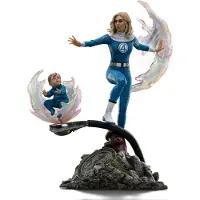 Iron Studios Fantastiskt 4 Osynliga Kvinnan Och Franklin Art Scale Staty 1/10 28 Cm