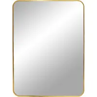 House Nordic Spegel - Madrid - 50x70 cm - Vit - Mässing - Rektangulär - Metall mässing