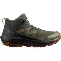 Salomon - Vandringsskor herr - Elixir Activ Mid GTX M Peat / Black / Caramel Cafe för Unisex - Storlek 44 - Brun