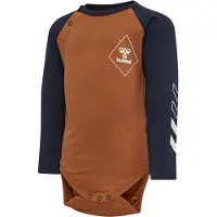 Hummel Body l/ä - HmlCeasar - Sierra-Marinblå - - 3 år (98) - Body L/Ä