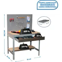 Simon Rack Simonwork (bancos De Trabajo) Bt2 Box Arbetsbänk 1445x910x610 Mm