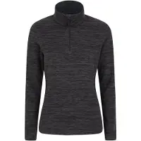 Mountain Warehouse Snowdon Melange Fleece Top (Jet Black), dam/dam