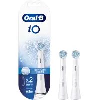 Oral-B iO Series iO Ultimate Clean - Extra tandborsthuvud - till tandborste - vit (paket om 2) - för iO Series 9