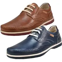 Pikolinos för kvinnor. M9A-4118 Bruna Marbella läderskor (45), Hud, Karta, Nyckelband, Casual