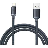 Baseus Crystal Shine USB-A / Lightning-kabel - 2m - Svart