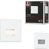 Paulmann 93093 Wand EBL Edge Inbyggd LED-väggbelysning LED LED fast installerad 1.40 W Matt vit