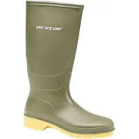 Dunlop Kids Unisex 16247 DULLS Rain Welly / Wellington Boots 36 EUR grön