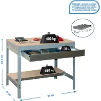 Simon Rack Simonwork (bancos De Trabajo) Bt0 Box Arbetsbänk 842x910x610 Mm