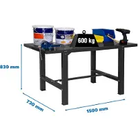 Simonwork (bancos De Trabajo) Bt6 Metallhylla 830x1500x730 Mm