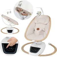 Lionelo Olivia - elektrisk babysitter/gungställning | Natur sandfärg