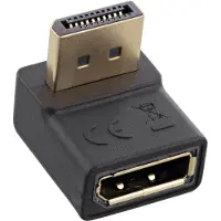 InLine AV  DisplayPort Adaptor, DisplayPort male/female upward angled