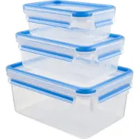 Tefal Set med stapelbara, hermetiskt förslutna, matlådor Tefal Plast (3 Delar)