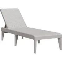 vidaXL Solstol, Grå, 186X60X29 Cm, Pp
