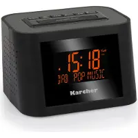 Kärcher DAB/FM/AM väckarklocka DAB 2420 - Svart