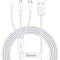 Baseus 3-i-1-laddkabel USB - Lightning + USB-C + microUSB 1,5 m 3,5A