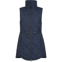 Mountain Warehouse Womens/Ladies Rye Quilted Long Length Gilet (Navy)