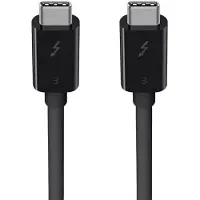 Belkin Components Belkin Thunderbolt 3 - Thunderbolt-kabel - USB-C (hane) till USB-C (hane) - USB 3.1 Gen 2 / Thunderbolt 3 / DisplayPort 1.2 - 80 cm - svart - för P/N: F4U109tt