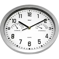 Mebus 06992 Kvarts Väggklocka 25.5 cm x 25.5 cm x 25.5 cm Silver