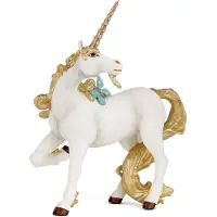 Papo Gyllene Enhörning - H: 12 cm - - One Size - Leksaksfigur