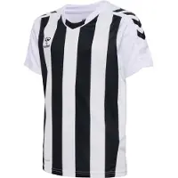 Hummel Matchtröja Core Striped - Vit/Svart Barn, storlek 128 cm