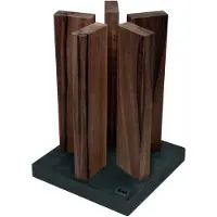Kai Stonehenge magnetic knife block, granite/walnut, STH-4