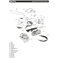 Arai Renegade-v Hjälmens Främre Luftventil