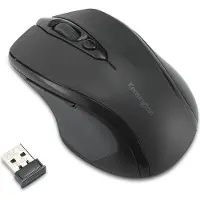 Kensington WiFi mus Sladdlös Optisk Svart 6 Knappar 800 dpi, 1200 dpi, 1600 dpi