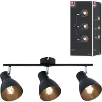 Paulmann 66761 Tak-spotlights E27 10 W Svart