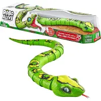 Robo Alive Leksaksdjur - King Python - Grön - - One Size - Leksaksdjur