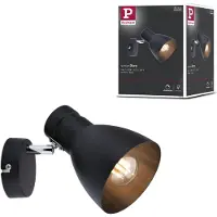 Paulmann Davy, Utanpåliggande spotlight, E27, 1 lampor, 230 V, Svart