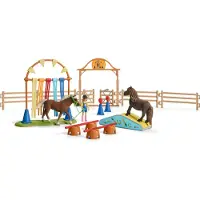 Schleich Ponnyagilityträning 42481