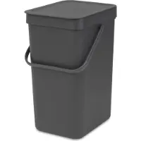 Brabantia Sophink med lock och handdtag 12L, Brabantia, Svart
