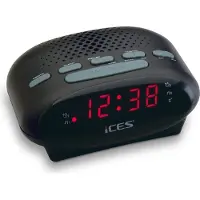 Icestorm Klockradio ICR-210 FM Väckningsfunktion Svart