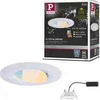 Paulmann Calla LED-badrumsbelysning inbyggnad 5.5 W IP65 Matt vit