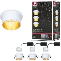 Paulmann 93381 Gil LED-inbyggnadsbelysning LED LED fast installerad 19.5 W Matt vit, Guld