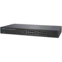 Planet GSW-1601 - Switch - ohanterad - 16 x 10/100/1000 - skrivbordsmodell