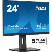 Iiyama ProLite XUB2497HSN-B2 LED-skärm EEK E (A - G) 60.5 cm (23.8 tum) 1920 x 1080 pixel 16:9 1 ms HDMI, DisplayPort, Hörlurar (3.5 mm), USB, USB-C, RJ45 IPS