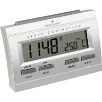 Techno Line 02991 DCF Väckarklocka Silver Larmtider 2