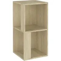 vidaXL Hörnhylla sonoma-ek 33x33x67 cm konstruerat trä