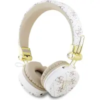 GUESS Bluetooth ENC GUBH70E4PTMH on-ear hörlurar vit 4G Triangel Rund form