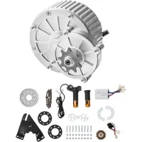 Vevor 450W elektrisk borstad DC-motorsats - 36V 3000rpm motor med uppgraderad hastighetsregulator och vridgreppsgasreglage för gokart, elcykel, motorcykel, skoter