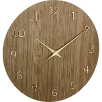 TFA-Dostmann TFA 60.3072.23 Quartz väggklocka 298 mm x 41 mörkt trä (60.3072.23)