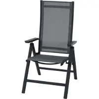 Siena Garden Siena S83264 trädgårdsstol i aluminium antracit (matt), grå