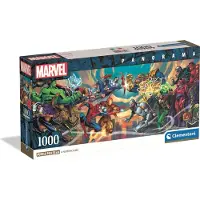 Clementoni Pussel 1000 Panorama Kompakt Marvelhjältar