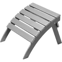 Vevor Adirondack fotpall, 21,5L x 18,9B x 14,8H tum hopfällbar Adirondack fotpall i HDPE-plast, väderbeständig fotstöd för Adirondack-stol, används ofta för utomhusveranda, pool, gräsmatta, bakgård, g