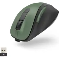 Hama Ergonomisk mus Trådlös Optisk Skogsgrön 6 Knappar 1600 dpi Ergonomisk, Laddningsbara